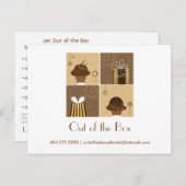 Creatief cadeau briefkaart (Voorkant / Achterkant)