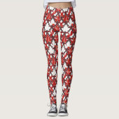 Creatief Canadees esdoornblad patroon ID1072 Leggings (Voorkant)