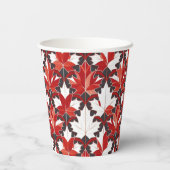 Creatief Canadees esdoornblad patroon ID1072 Papieren Bekers (Achterkant)