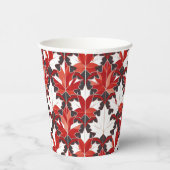 Creatief Canadees esdoornblad patroon ID1072 Papieren Bekers (Rechts)