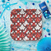 Creatief Canadees esdoornblad patroon ID1072 Papieren Bordje (Feest)