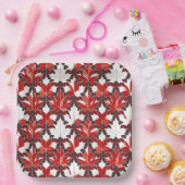 Creatief Canadees esdoornblad patroon ID1072 Papieren Bordje (Feest)