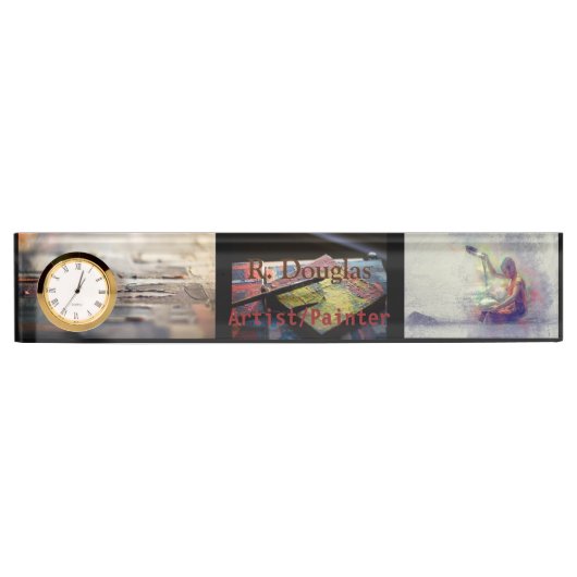 Creatief Canvas Kunstwerk Acryl voor Professioneel Naambordje (Voorkant)