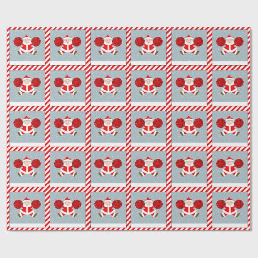 Creatief Cheerleader Kerstcadeau Cadeaupapier (Vlak)