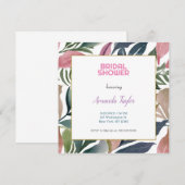 Creatief Chic Floral Minimalistisch Vrijgezellenfe Kaart (Voorkant / Achterkant)