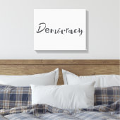 Creatief, cool, modern, speelzaam designDemocratie Canvas Afdruk (Insitu (Slaapkamer))