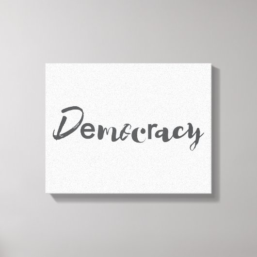 Creatief, cool, modern, speelzaam designDemocratie Canvas Afdruk (Voorkant)