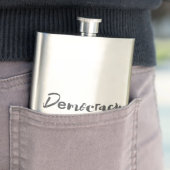 Creatief, cool, modern, speelzaam designDemocratie Flacon (Voorbeeld)