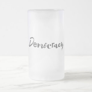 Creatief, cool, modern, speelzaam designDemocratie Matglas Bierpul