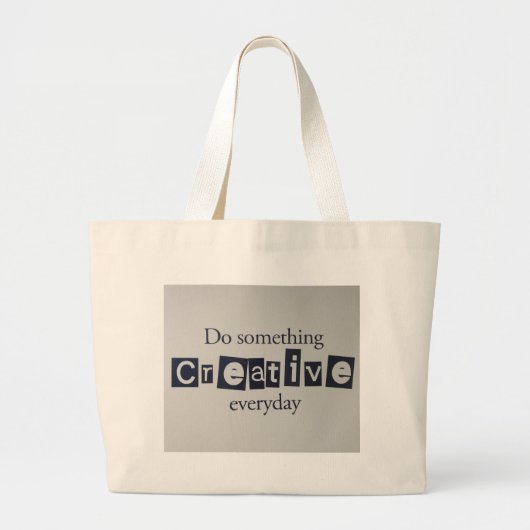 creatief dagelijks grote tote bag (Voorkant)