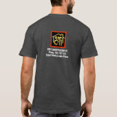 Creatief dak op zwart hout Handyman Painter T-shirt (Achterkant)