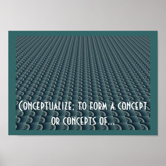 Creatief denken ontwerp conceptualiseren poster (Voorkant)
