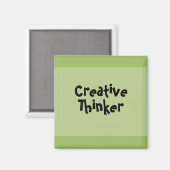 Creatief denker magneet (Voorkant / Achterkant)