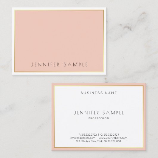 Creatief design elegant, eenvoudig, modern visitekaartje (Voorkant / Achterkant)