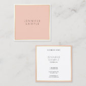 Creatief design elegant, modern, eenvoudig profess vierkante visitekaartje (Voorkant / Achterkant)