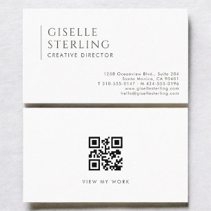 Creatief Directeur Modern Professionele QR-code Visitekaartje