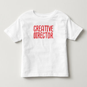 'Creatief Directeur' Pretentielijke Kunstenaar Typ Kinder Shirts