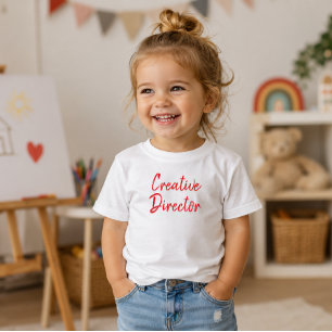 'Creatief Directeur' Pretentielijke Kunstenaar Typ Kinder Shirts