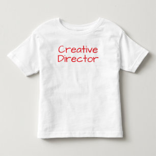 'Creatief Directeur' Pretentieloze Kunstenaar Typo Kinder Shirts