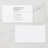 Creatief eenvoudig grafisch ontwerp Trendy modern Visitekaartje (Voorkant / Achterkant)