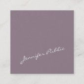 Creatief elegant design — paalafwerking luxe vierkante visitekaartje (Voorkant)