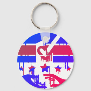 Creatief Embleem van Empowerment en Representatie Sleutelhanger