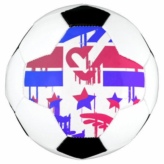 Creatief embleem van empowerment en representatie voetbal (Voorkant)