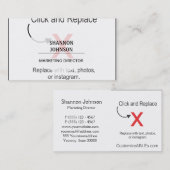 Creatief en artistiek professioneel Visitekaartje (Voorkant / Achterkant)