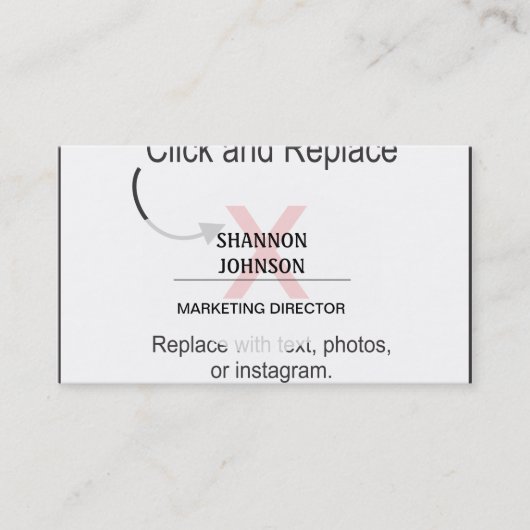 Creatief en artistiek professioneel Visitekaartje (Voorkant)