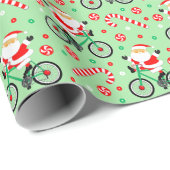 Creatief Fietsen Fietser Kerstmis Cadeaupapier (Rol Hoek)