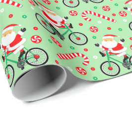 Creatief Fietsen Fietser Kerstmis Cadeaupapier