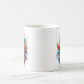 Creatief Fire and Ice Cat Design Koffiemok (Center)