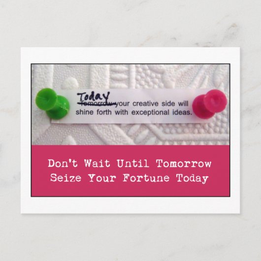 creatief fortuin briefkaart (Voorkant)