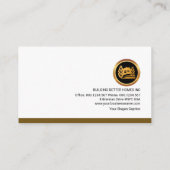 Creatief gebouw Dak Professionele constructie Visitekaartje (Achterkant)