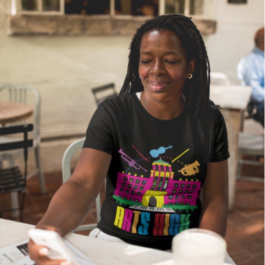 Creatief gebouw  kunsten t-shirt