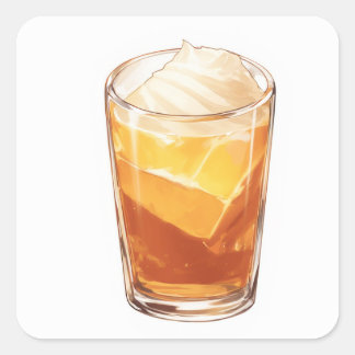 Creatief geïnspireerd ontwerp vierkante sticker