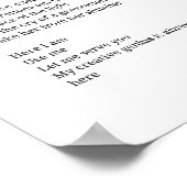 Creatief Genie Inspirerend Gedicht Muur Kunst Deco Poster (Hoek)