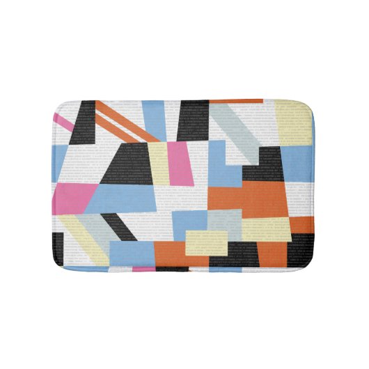 Creatief Geometrisch: Lengte Patroon Ontwerp Badmat (Voorkant)