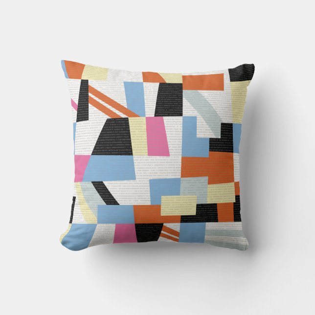 Creatief Geometrisch: Lengte Patroon Ontwerp Kussen (Voorkant)