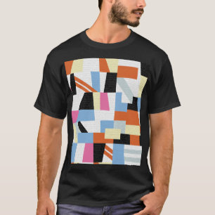 Creatief Geometrisch: Lengte Patroon Ontwerp T-shirt