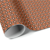 Creatief geometrisch, modern Abstract rood. Cadeaupapier (Rol Hoek)