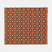 Creatief geometrisch, modern Abstract rood. Fleece Deken (Voorkant (Horizontaal))