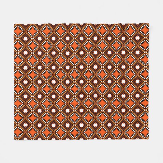 Creatief geometrisch, modern Abstract rood. Fleece Deken (Voorkant (Horizontaal))