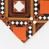 Creatief geometrisch, modern Abstract rood. Fleece Deken (Hoek)
