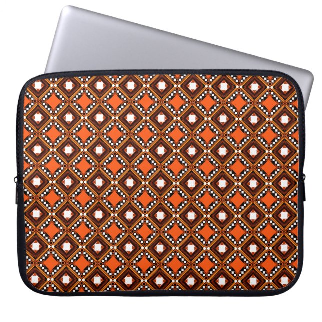 Creatief geometrisch, modern Abstract rood. Laptop Sleeve (Voorkant)