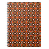 Creatief geometrisch, modern Abstract rood. Notitieboek (Voorkant)