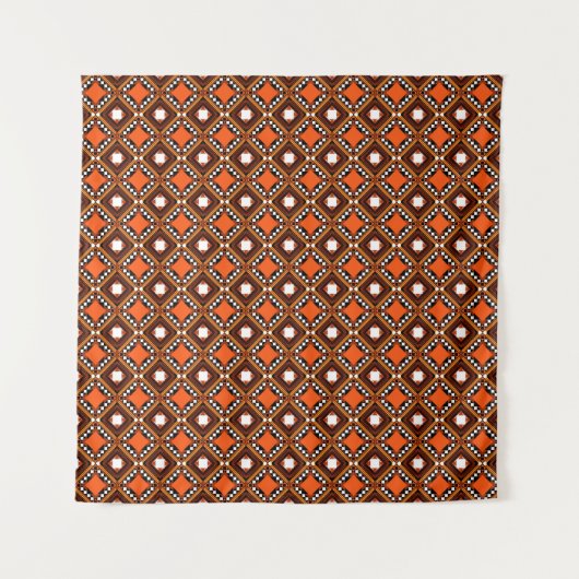 Creatief geometrisch, modern Abstract rood. Wandkleed (Voorkant)