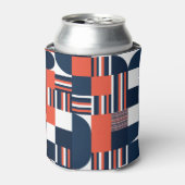Creatief Geometrisch: Modern naadloos ontwerp Blikjeskoeler (Blikje Voorkant)