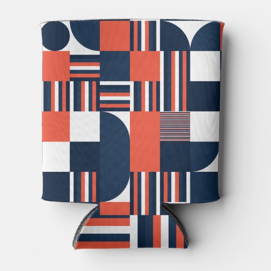 Creatief Geometrisch: Modern naadloos ontwerp Blikjeskoeler (Voorkant)