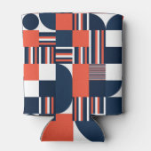Creatief Geometrisch: Modern naadloos ontwerp Blikjeskoeler (Achterkant)